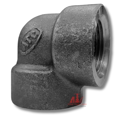 Reducing Socket Weld Elbow 90° (Forged 3000 LBS BLACK)