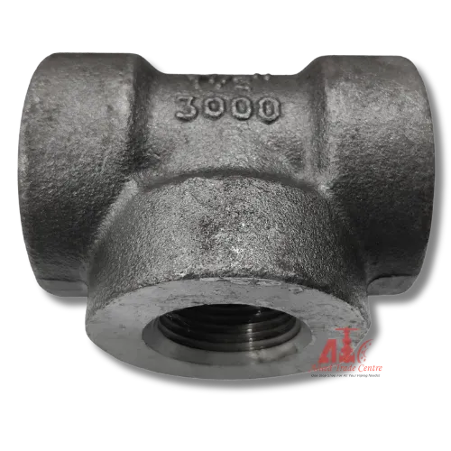 Reducing Socket Weld Tee (Forged 3000 LBS BLACK)