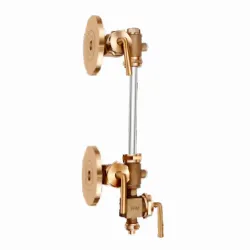DRP Bronze Asbestos Packed Water Level Gauge Set — Flanged