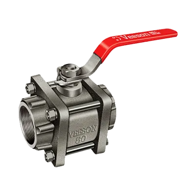VEESON Cast Iron Ball Valve — Screwed Female Ends (Three Piece Design)